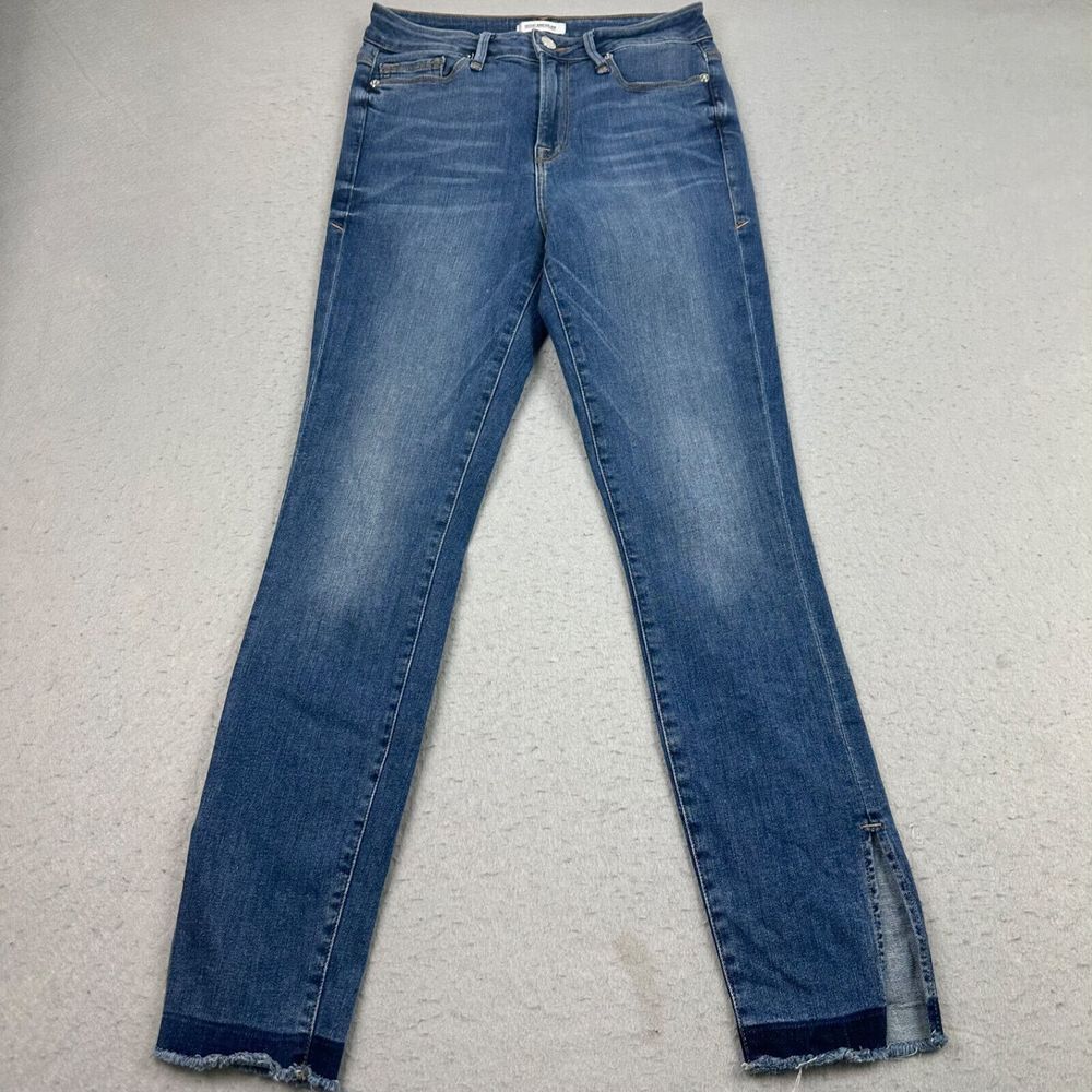 Good American Jeans Good Legs Women's 8/29 Medium Wash Stretch Split Hem